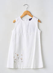 Robe mi-longue blanc COUDEMAIL pour fille seconde vue