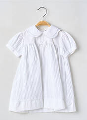 Robe mi-longue blanc LAPIN BLEU pour fille seconde vue