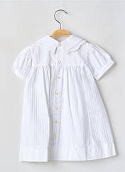 Robe mi-longue blanc LAPIN BLEU pour fille seconde vue