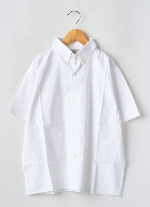 Chemise manches courtes blanc BFD CREATION pour garçon