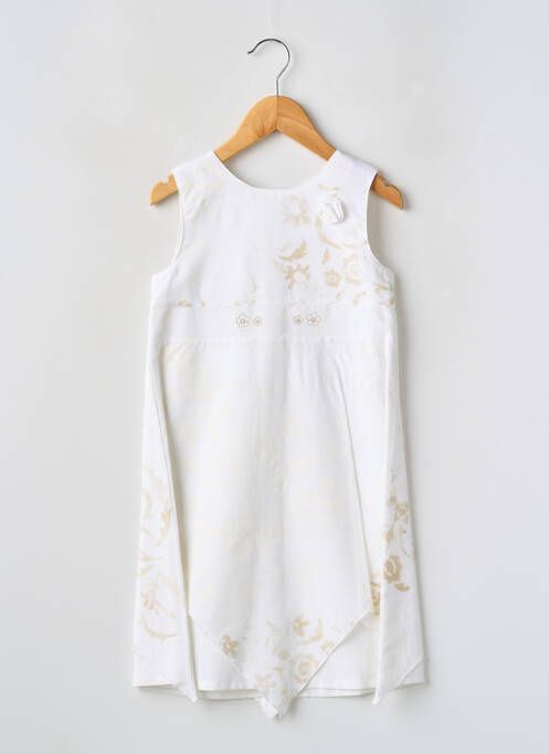 Robe mi-longue beige POMME FRAMBOISE pour fille