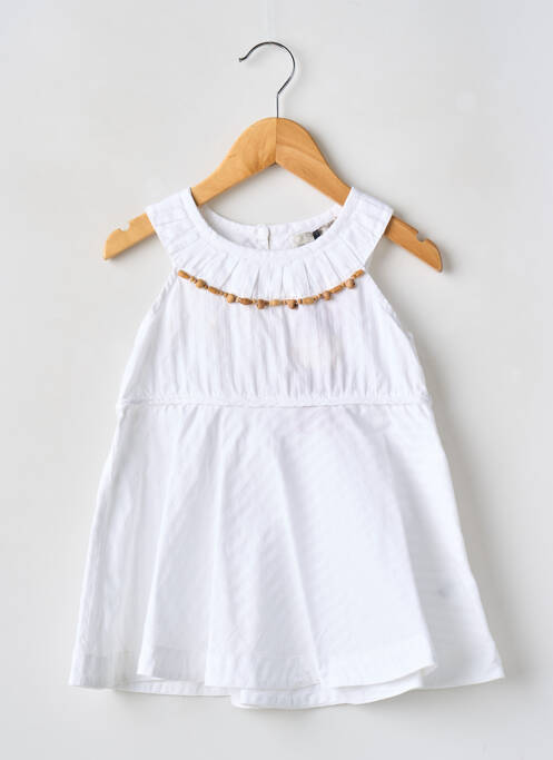 Robe mi-longue blanc CKS pour fille