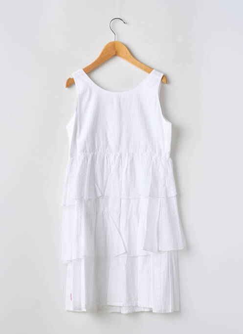 Robe mi-longue blanc COUDEMAIL pour fille