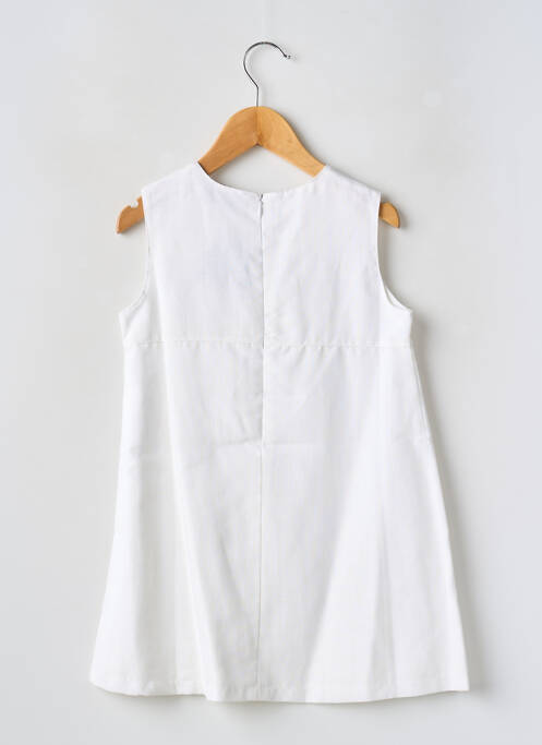 Robe mi-longue blanc COUDEMAIL pour fille