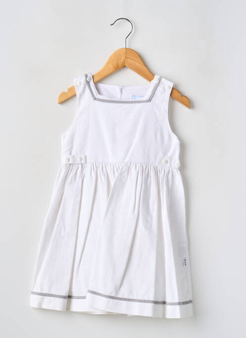 Robe mi-longue blanc DU LUNDI AU SAMEDI pour fille