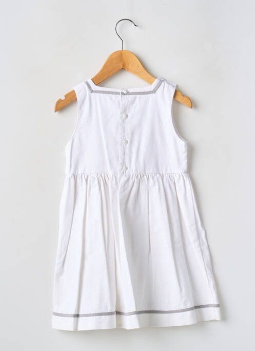 Robe mi-longue blanc DU LUNDI AU SAMEDI pour fille