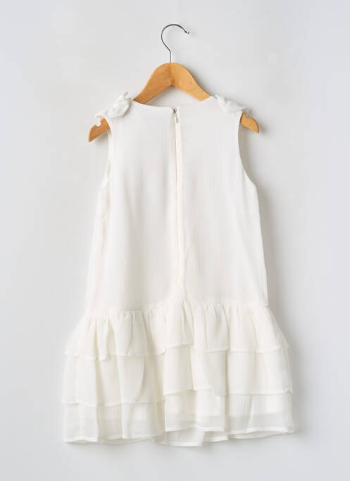 Robe mi-longue blanc MAYORAL pour fille