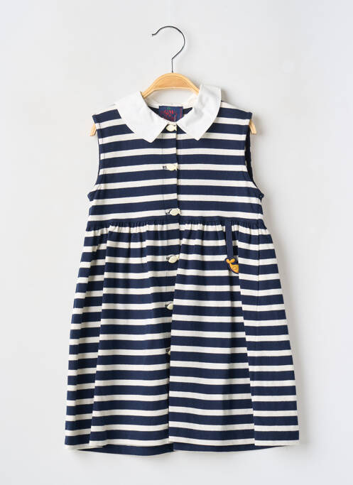 Robe mi-longue bleu COUDEMAIL pour fille