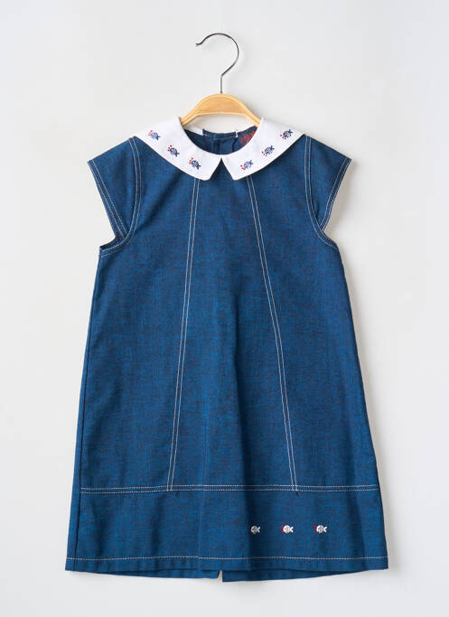Robe mi-longue bleu COUDEMAIL pour fille