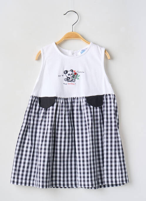 Robe mi-longue noir LAPIN BLEU pour fille