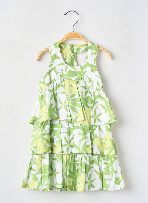 Robe mi-longue vert MAYORAL pour fille