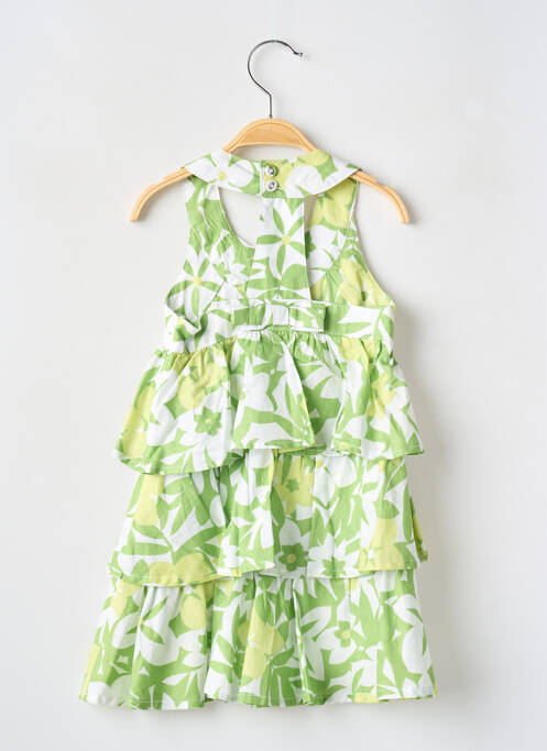 Robe mi-longue vert MAYORAL pour fille
