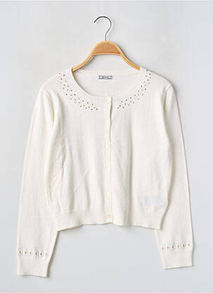 Gilet manches longues resserrée sur le bas beige MAYORAL fille