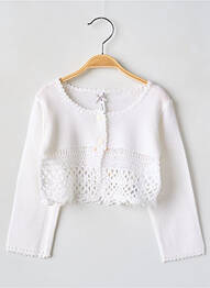 Gilet manches longues maille souple et aérée beige MAYORAL fille