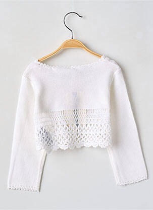 Gilet manches longues maille souple et aérée beige MAYORAL fille