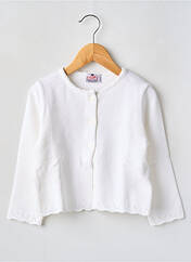 Gilet manches longues beige COUDEMAIL pour fille seconde vue