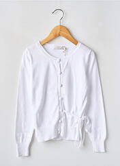 Gilet manches longues blanc CKS pour fille seconde vue