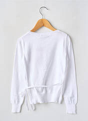 Gilet manches longues blanc CKS pour fille seconde vue