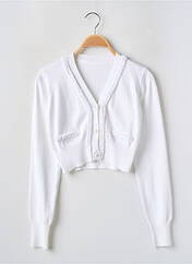 Gilet manches longues blanc MAYORAL pour fille seconde vue