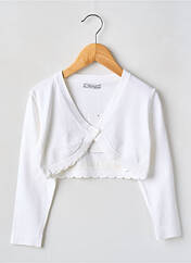Gilet manches longues blanc MAYORAL pour fille seconde vue