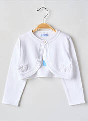 Gilet manches longues blanc MAYORAL pour fille seconde vue