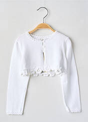 Gilet manches longues blanc MAYORAL pour fille seconde vue