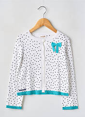 Gilet manches longues bleu BERLINGOT pour fille seconde vue