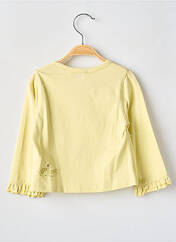 Gilet manches longues jaune POMME FRAMBOISE pour fille seconde vue