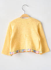 Gilet manches longues jaune TAPIOCA pour fille seconde vue