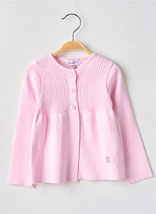 Gilet manches longues rose COUDEMAIL pour fille seconde vue