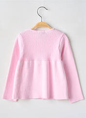 Gilet manches longues rose COUDEMAIL pour fille seconde vue
