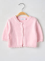 Gilet manches longues rose LAPIN BLEU pour fille seconde vue