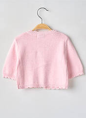 Gilet manches longues rose LAPIN BLEU pour fille seconde vue
