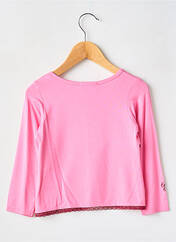 Gilet manches longues rose POMME FRAMBOISE pour fille seconde vue