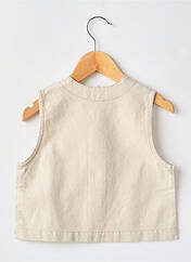 Gilet sans manche beige BERLINGOT pour garçon seconde vue