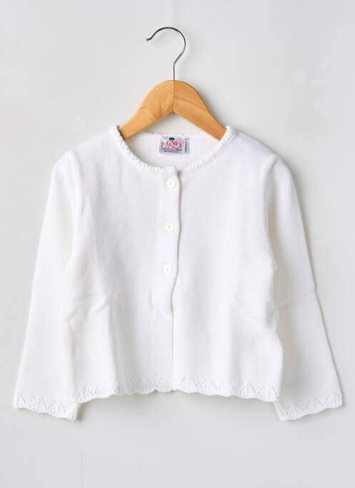 Gilet manches longues beige COUDEMAIL pour fille