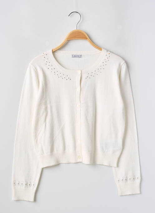 Gilet manches longues beige MAYORAL pour fille