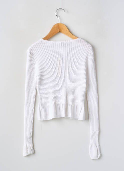 Gilet manches longues blanc MAYORAL pour fille