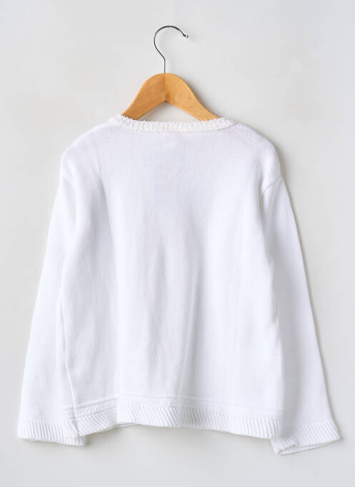 Gilet manches longues blanc TAPIOCA fille