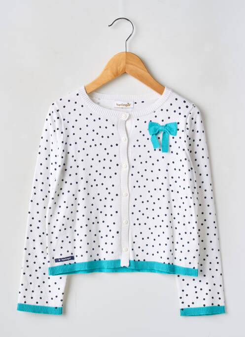 Gilet manches longues bleu BERLINGOT pour fille