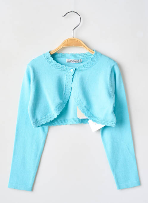 Gilet manches longues bleu MAYORAL pour fille