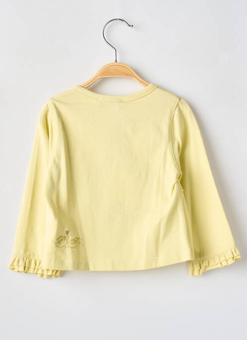 Gilet manches longues jaune POMME FRAMBOISE fille