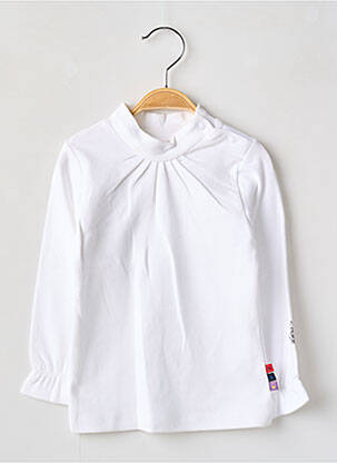 T-shirt coupe cintrée manches longues blanc BERLINGOT fille
