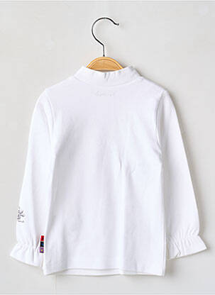 T-shirt coupe cintrée manches longues blanc BERLINGOT fille