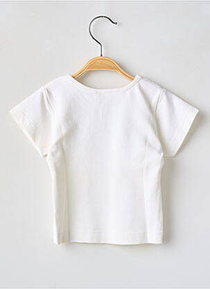 T-shirt coupe cintrée manches courtes beige BFD CREATION fille