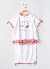Ensemble pantalon blanc COUDEMAIL pour fille seconde vue