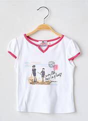 Polo blanc COUDEMAIL pour fille seconde vue