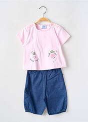 Ensemble de sport rose LAPIN BLEU pour fille seconde vue