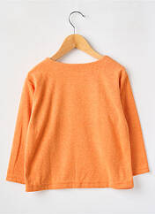 Sweat-shirt orange LES BÉBÉS DE TAPIOCA pour fille seconde vue