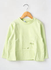 Sweat-shirt vert LAPIN BLEU pour fille seconde vue